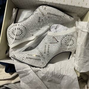 Thalia Sodi White Embellished Heels